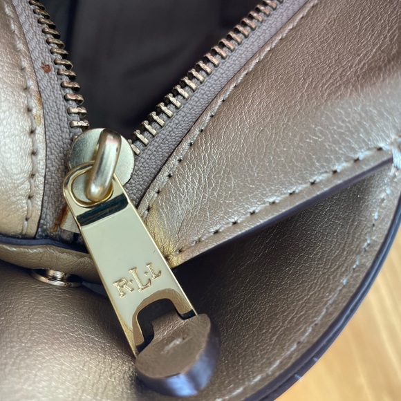 NWT Ralph Lauren Gold Handbag/Purse/Shoulder Bag - Picture 9 of 9